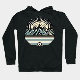 Abstract Mountain Magic Hoodie